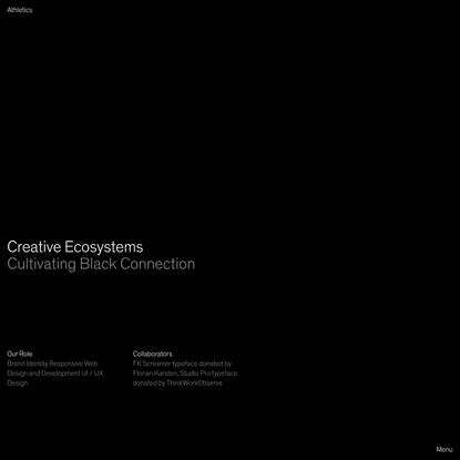 Athletics - Creative Ecosystems