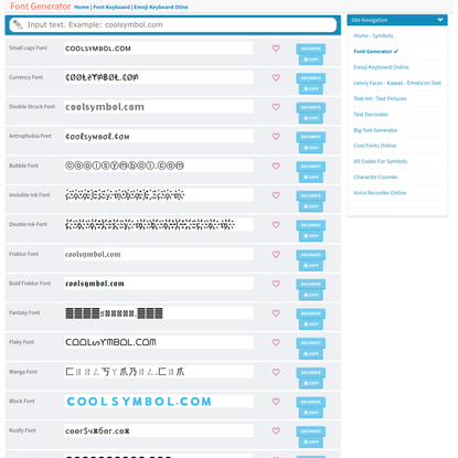 Font Generator