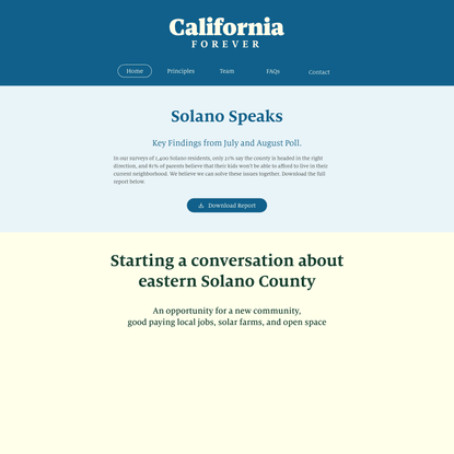 California Forever - Home