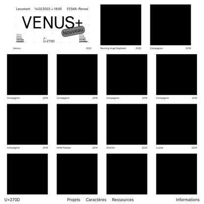 U+270D | Projets