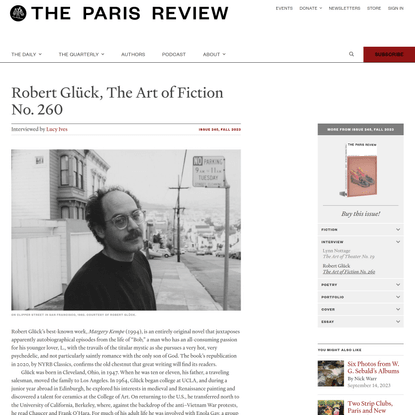 Paris Review - The Art of Fiction No. 260