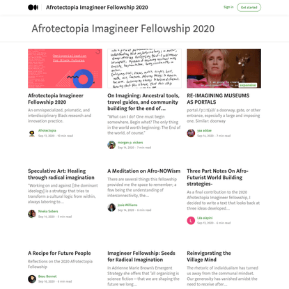 Afrotectopia Imagineer Fellowship 2020 – Afrotectopia Imagineer Fellowship 2020 – Medium