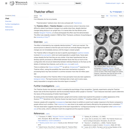 Thatcher effect - Wikipedia