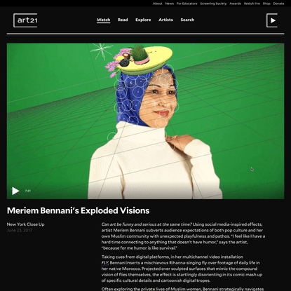 Meriem Bennani’s Exploded Visions — Art21