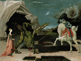 Paolo Uccello Georg - im Kampf mit dem Drachen