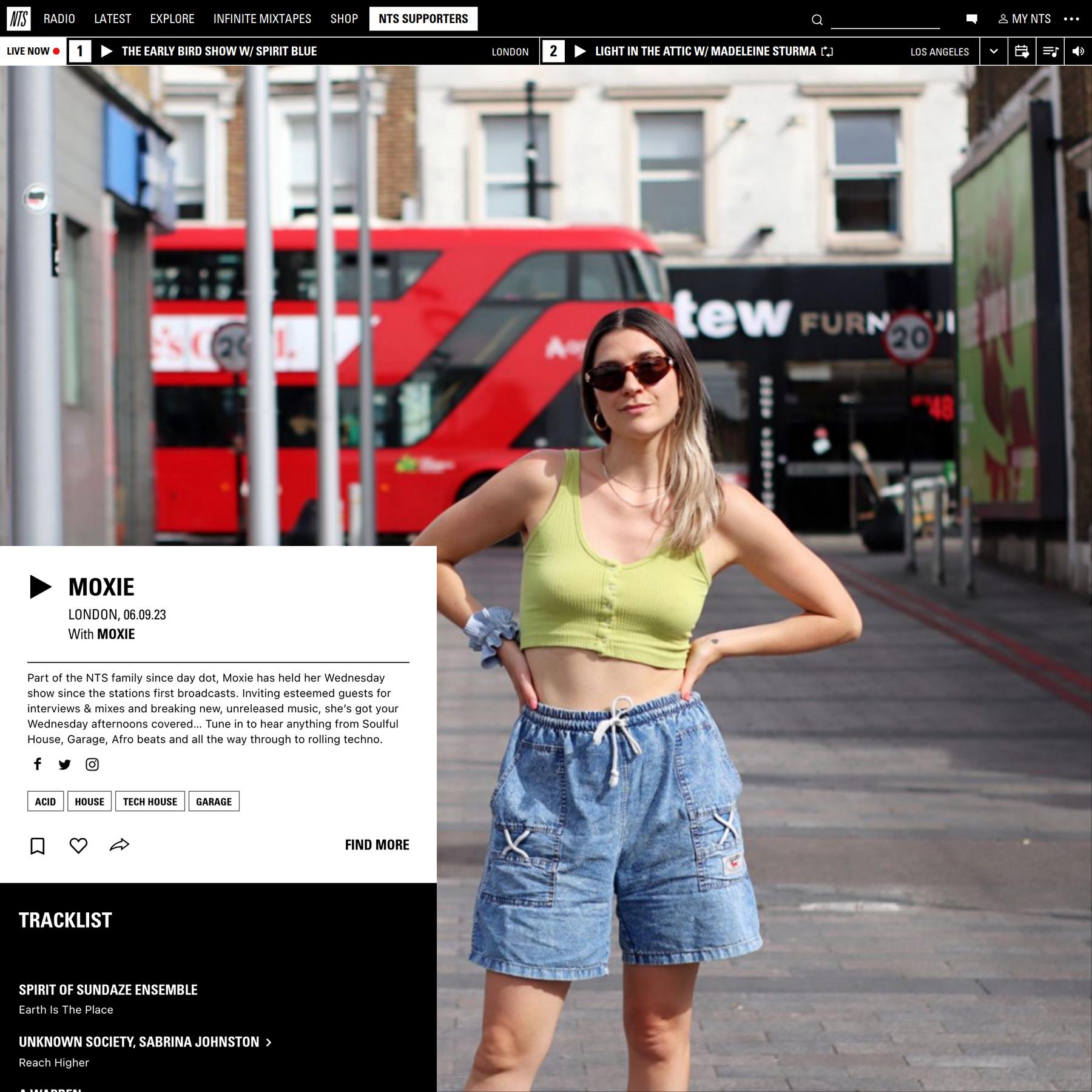 Moxie 6th September 2023