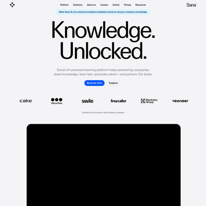 Unlock your company’s knowledge | Sana