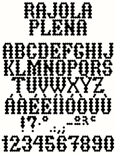 Rajola typeface by Error error studio