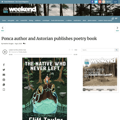 Ponca author and Astorian publishes poetry book