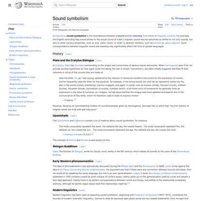 Sound symbolism - Wikipedia