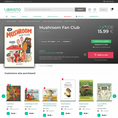 Mushroom Fan Club | Book hardback | Libristo - EU
