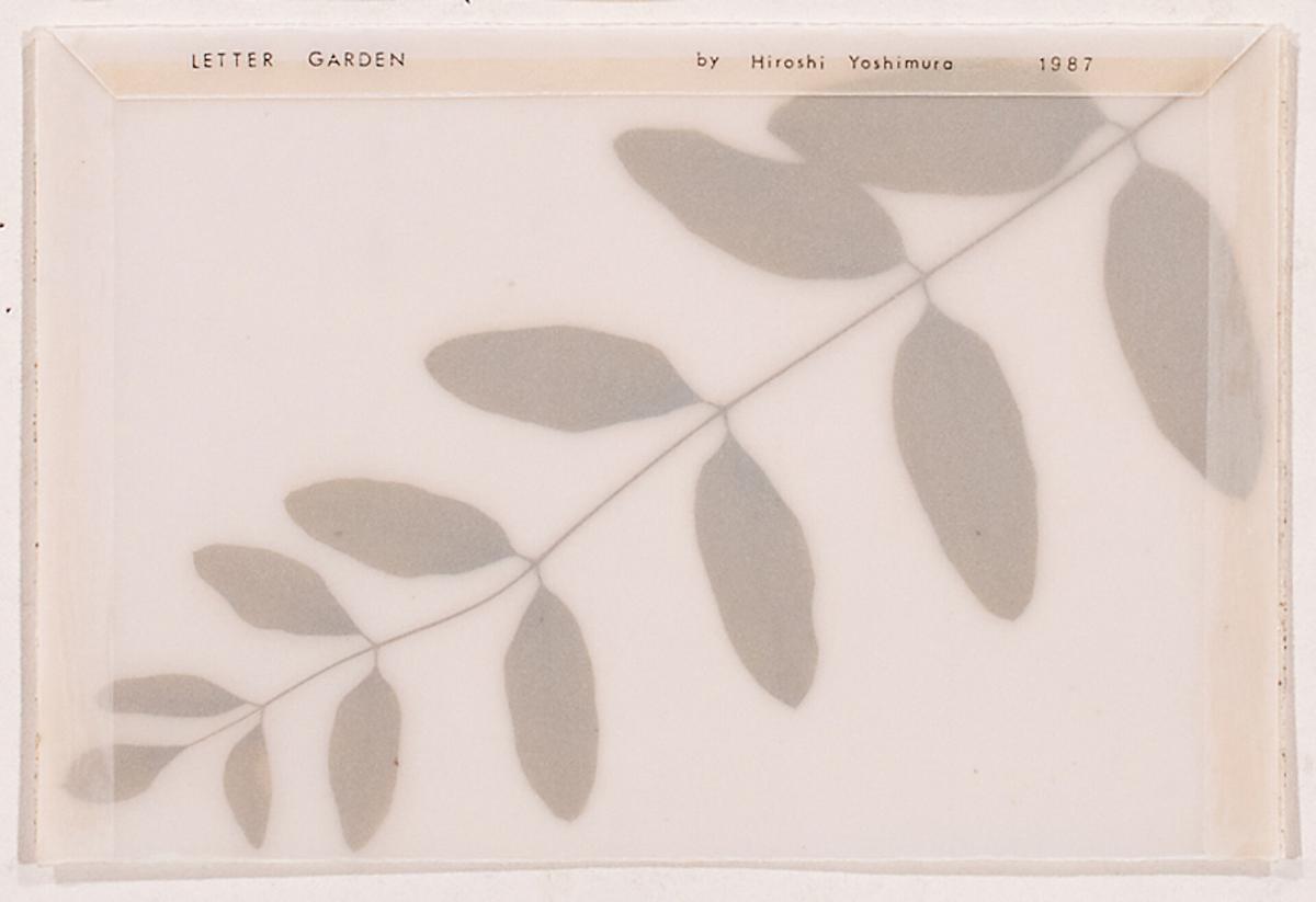 Letter Garden. Hiroshi Yoshimura 1987