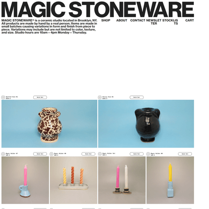 Magic Stoneware