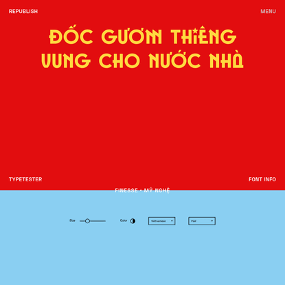 Republish - A Vietnamese Typography Project