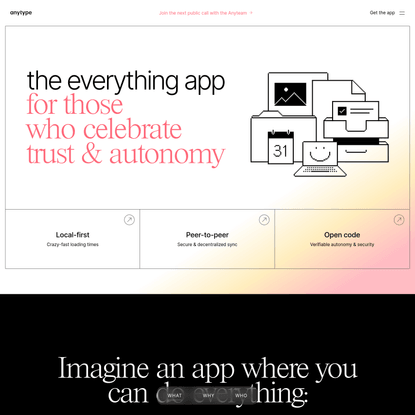 anytype — the everything app
