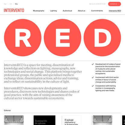 InterventionRED, innovation and museographic dissemination