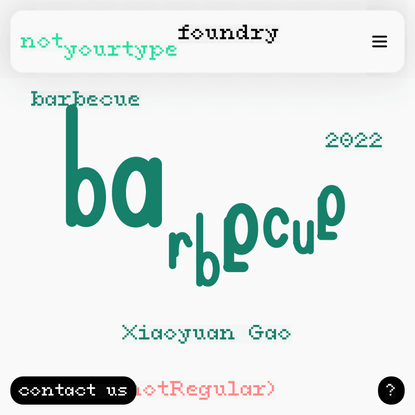 Typefaces | notyourtype foundry