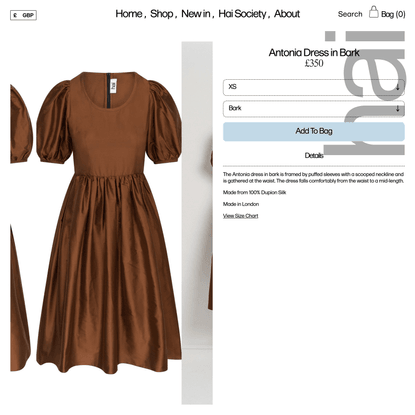 Hai — Antonia Dress in Bark