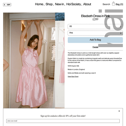 Hai — Elisabeth Dress in Pink