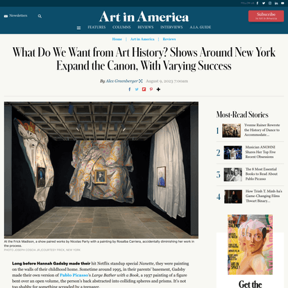 What Do We Want from Art History? Shows Around New York Expand the Canon, With Varying Success