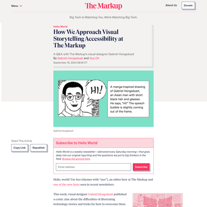 How We Approach Visual Storytelling Accessibility at The Markup – The Markup