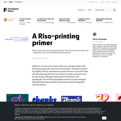 A Riso-printing primer