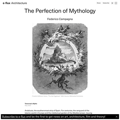 Tomorrow’s Myths - Federico Campagna - The Perfection of Mythology
