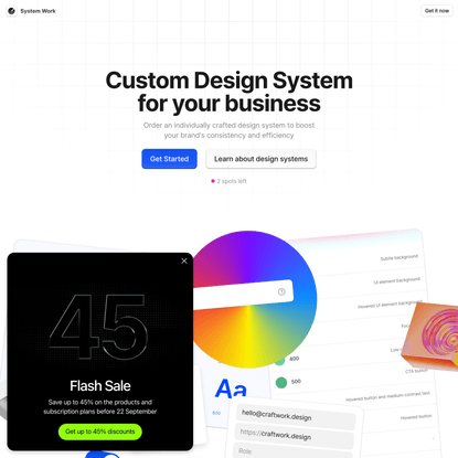 System Work — Tailored Design Systems for Seamless Web Projects