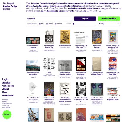 People’s Graphic Design Archive