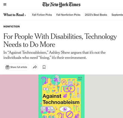 For People With Disabilities, Technology Needs to Do More