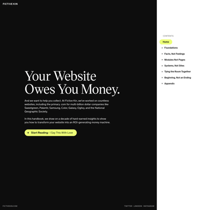 Your Website Owes You Money