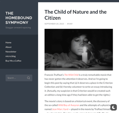 The Child of Nature and the Citizen – The Homebound Symphony (ALan Jacobs)