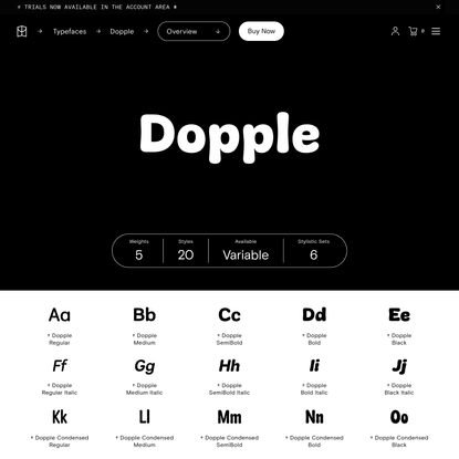Dopple Font — Colophon Foundry