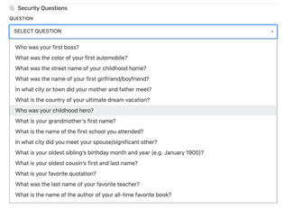 Security Questions as Interrogation to the Past