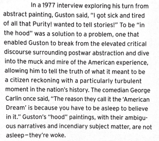 Philip Guston 1977 quote