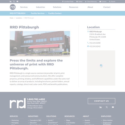 RRD Pittsburgh | Marketing Collateral and More | RRD