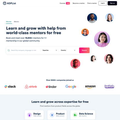 Learn from the world’s best mentors for free