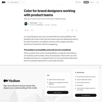 Color for brand designers working with product teams
