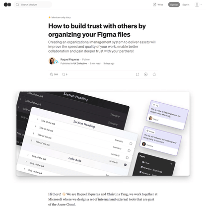 How to build trust with others by cleaning your Figma files
