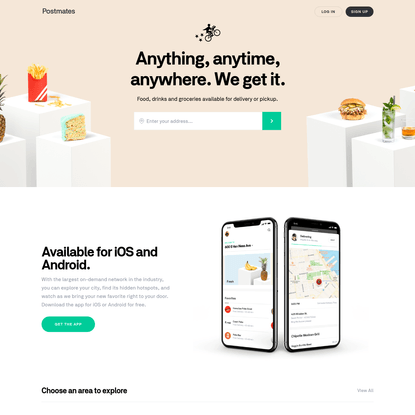 Postmates: Food Delivery, Groceries, Alcohol - Anything from Anywhere