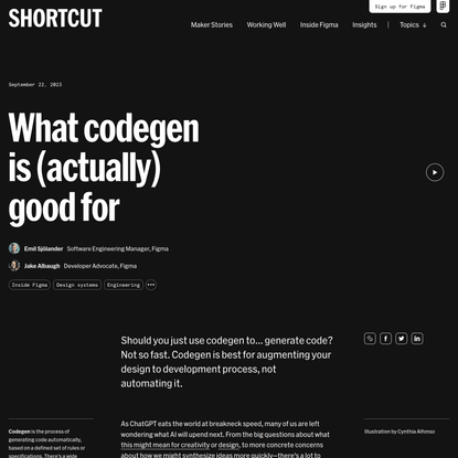 What Codegen Is (Actually) Good For | Figma | Figma Blog