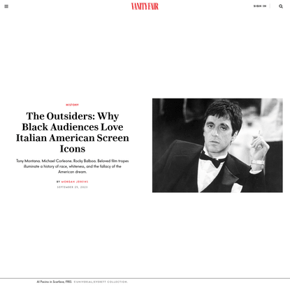 The Outsiders: Why Black Audiences Love Italian American Screen Icons | Vanity Fair