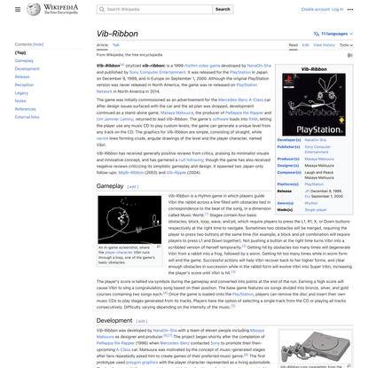 Vib-Ribbon - Wikipedia