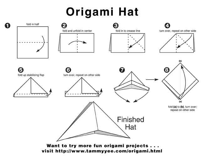 how to make a sailor hat out of paper