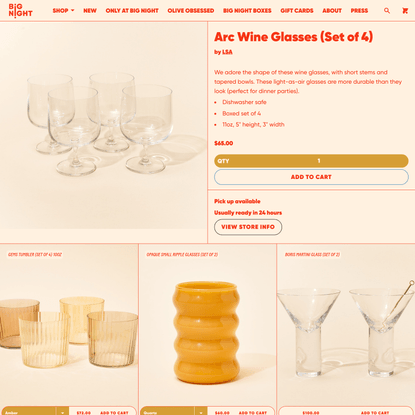 Arc Wine Glasses (Set of 4)