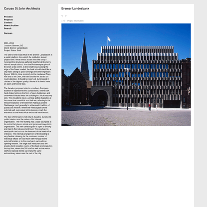 Bremer Landesbank (Bremen, DE) " Caruso St John Architects
