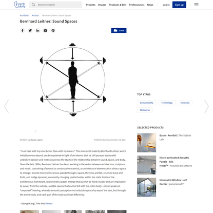 Bernhard Leitner: Sound Spaces