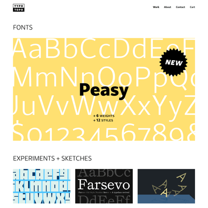 Typotopo – Fonts + Typography