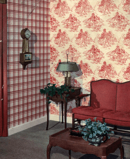 vintage-red-and-cream-1940s-montgomery-ward-wallpaper-for-a-sitting-room.jpg
