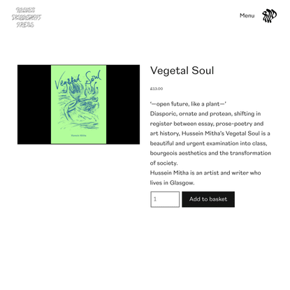 Vegetal Soul | Athen's Art Book Fair | Rosies Disobedient Press